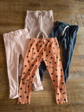 Zara Kids Ribbed Leggings - set of 4